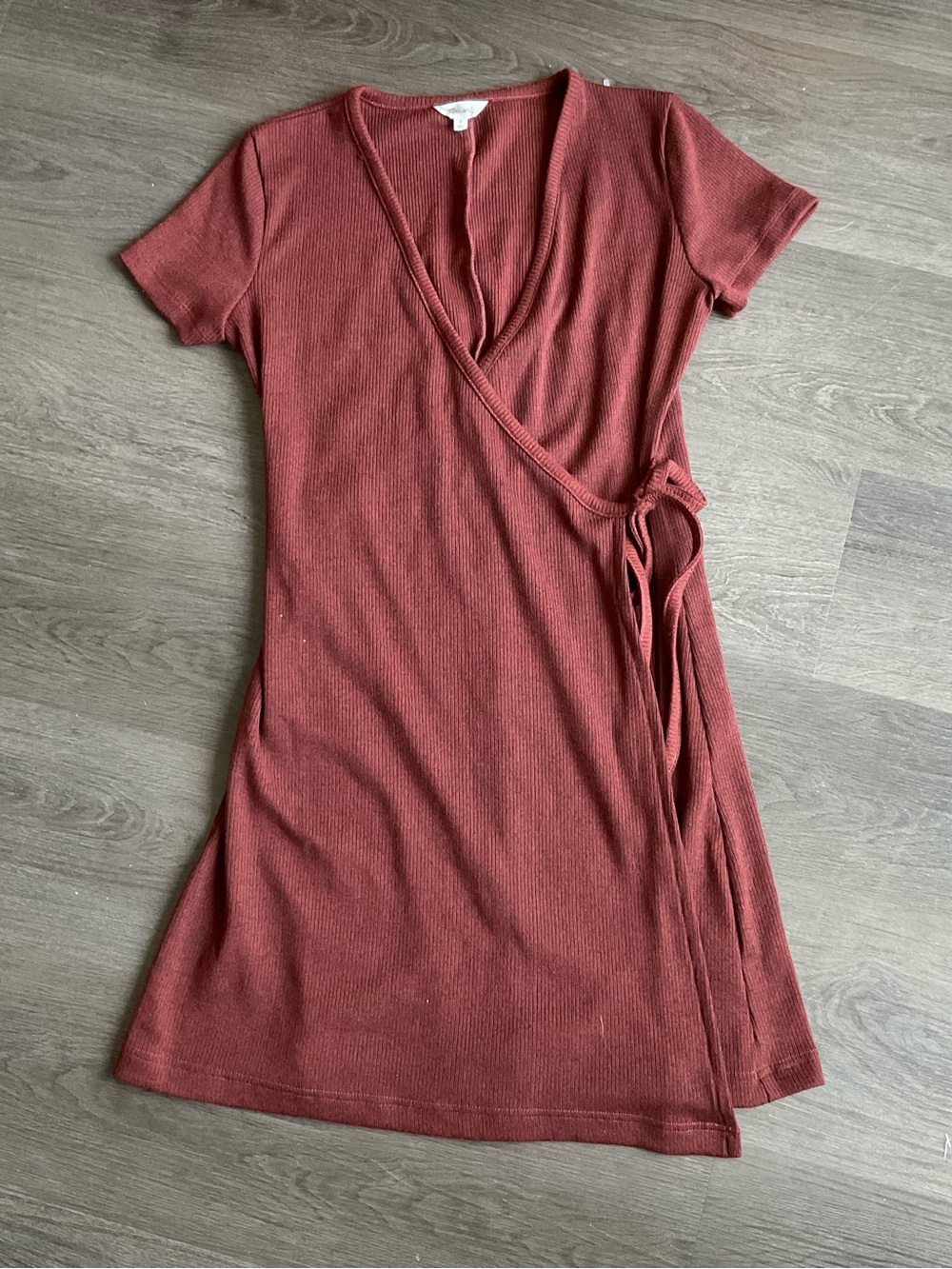 Madewell Ribbed Wrap Knit Dress